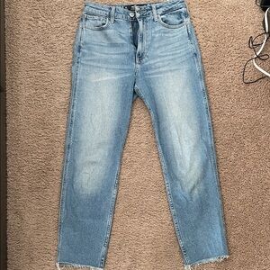 Hollister Light Blue Ultra High Rise Mom Jeans